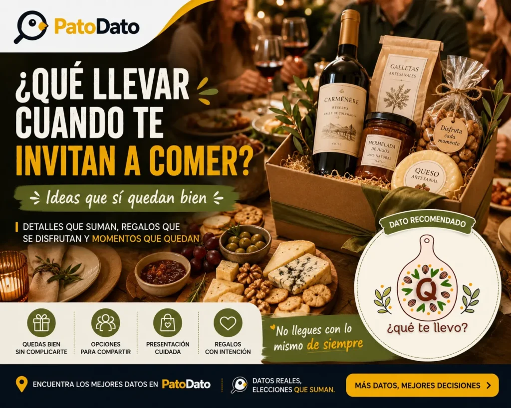 Qué llevar cuando te invitan a comer: ideas que sí quedan bien
